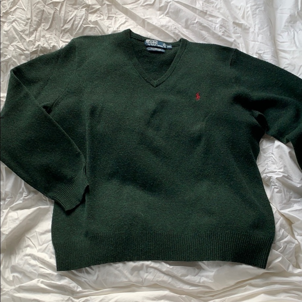 XXL Polo Forest Green Sweater